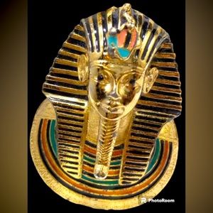 Rare Vintage EISENBERG KING TUT PHAROH PENDENT 919